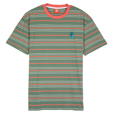 Santa Cruz - Mini Hand Stripe T-shirt - Sage Stripe