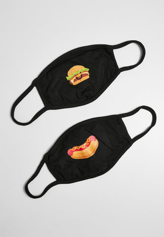 Face Mask - Burger & Hotdog 2-pack