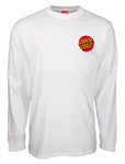 Santa Cruz - Classic Dot Chest L/S T-shirt - White