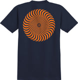 Spitfire - Classic Swirl Overlay Midnight T-shirt - Navy